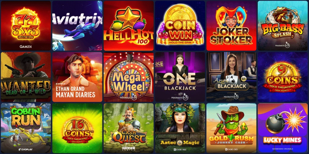 Los juegos más populares de 2025 en Boomerang Bet Casino